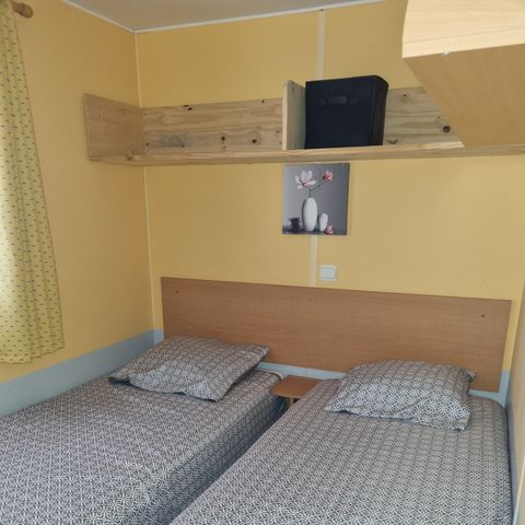 Mobile home 6 persons - 58 Résidence Châtaigne 32m2 3 bdrms + dishwasher + TV + reversible air conditioning 1/6 pers