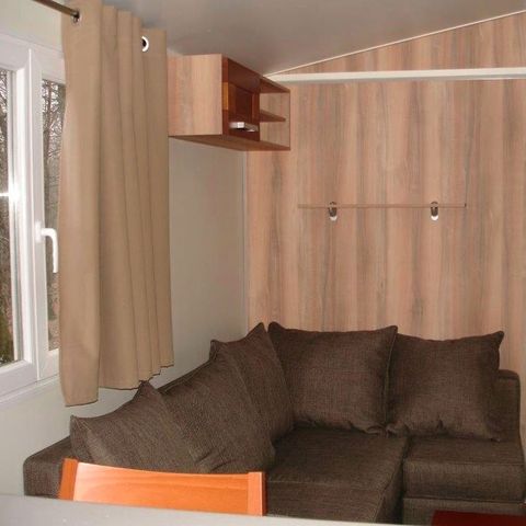 Mobilheim 4 Personen - 36 Résidence les genêts 32M2, Überdachte Terrasse, Fernseher + Geschirrspülmaschine 1/4 Pers.