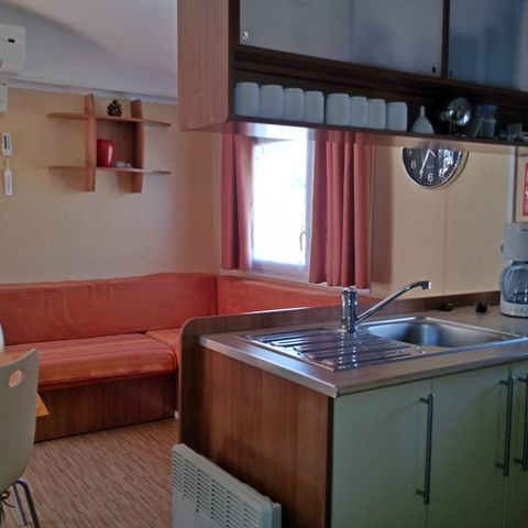 MOBILHOME 6 personnes - Résidence de la FORÊT  lave vaisselle + clim + Télé+ Terrasse couverte