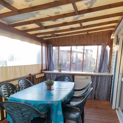 BUNGALOW 6 personnes -  63 Résid de la FORÊT Terrasse couverte, lave vaisselle + climatisation + Télévision 1/6 pers