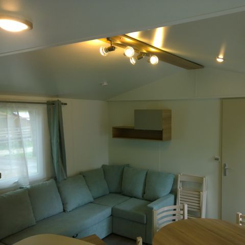 Mobilheim 6 Personen - EDEN Residence 40m2 (2 Badezimmer) +Klima + WÄSCHE- UND GESCHIRRSPÜLERWASCHMASCHINE+BEDECKTE TERRASSE