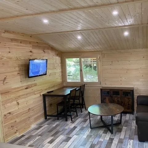 Chalet 2 Personen - 72 La Cabane En tête à tête 35M2 2 Pers Suite parentale + Überdachte Terrasse + Télé 2 pers