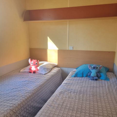 Mobilheim 4 Personen - 76 Résidence Les Pétunias + Überdachte Terrasse +Fernsehen 1/4 Pers.