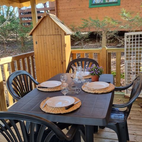 Mobile home 4 persons - 75 Résidence Sous-bois, Covered terrace 1/4 pers