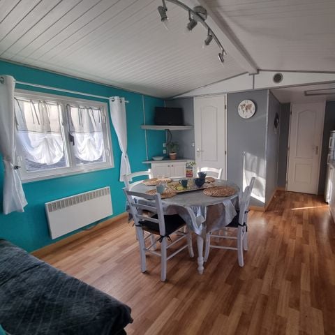 Mobilheim 4 Personen - 55 Résidence L'eucalyptus 32m2 Überdachte Terrasse, Fernseher 1/4 Pers.