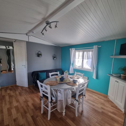 Stacaravan 4 personen - 55 Résidence L'eucalyptus 32m2 Overdekt terras, Televisie 1/4 pers.