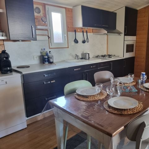 MOBILHOME 4 personas - 29 Résidence Quiètude 35 m2, Terraza cubierta, Lavavajillas + Televisión