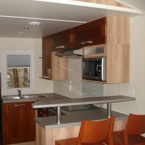 Mobilheim 4 Personen - Residence Sumba 40M2 Überdachte Terrasse Fernseher Geschirrspüler Waschmaschine