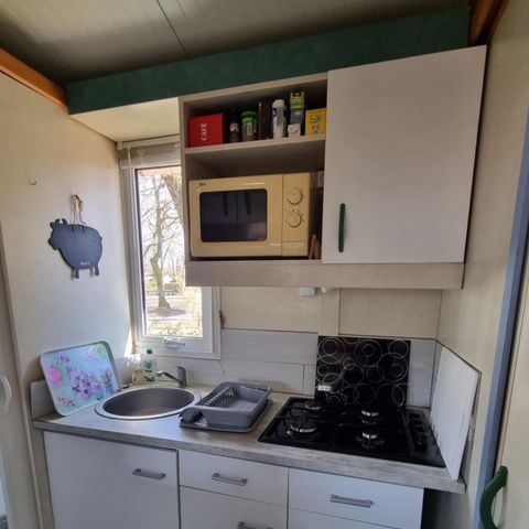 MOBILHOME 5 personnes - 28 Cottage Détente 25m² Terrasse couverte + climatisation +Télévision 1/5 pers