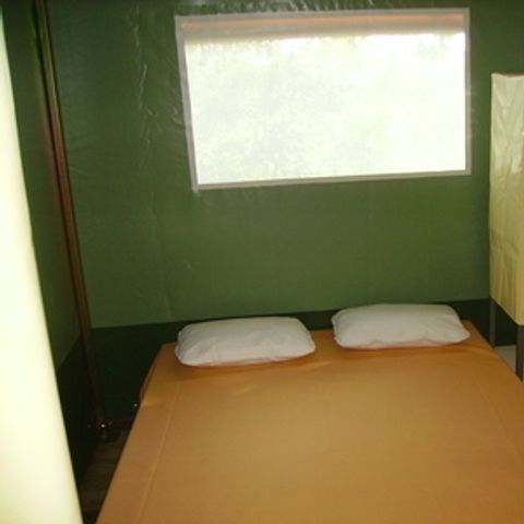 Tente en toile et en bois 5 personnes - Tente Lodge Meublée 2 chambres 5 P