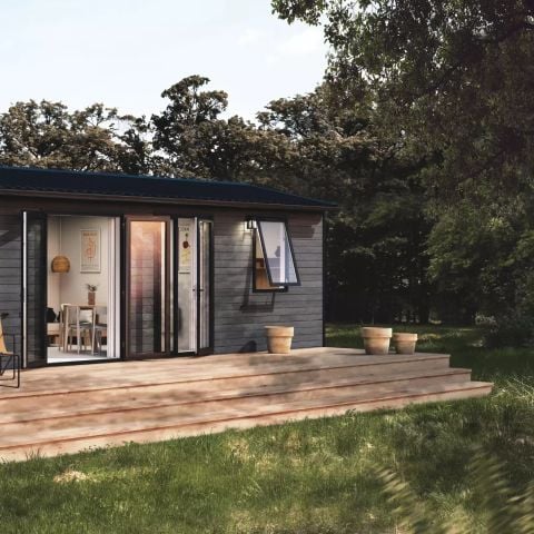 Stacaravan 6 personen - Lodge O Grand Large - 4 Kamers voor 6 Personen + TV