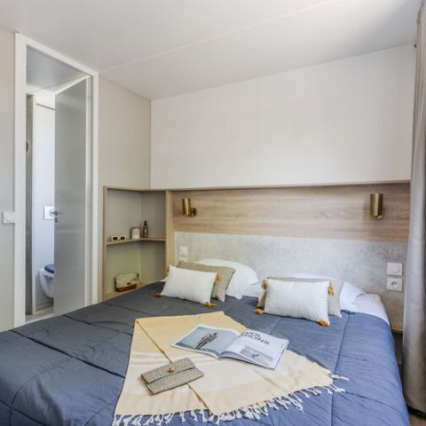 Stacaravan 6 personen - Cottage Diamant 6 p 3 Ch 2 Sdb met spa Premium