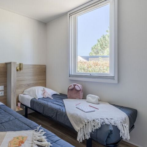 Stacaravan 6 personen - Cottage Diamant 6 p 3 Ch 2 Sdb met spa Premium