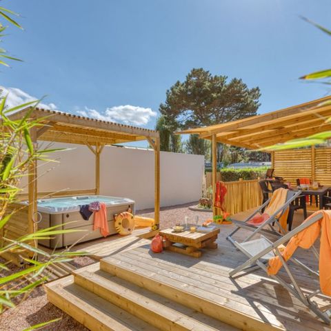 BUNGALOW 4 personnes - Cottage Diamant 4 p 2 Ch 2 Sdb avec spa Premium