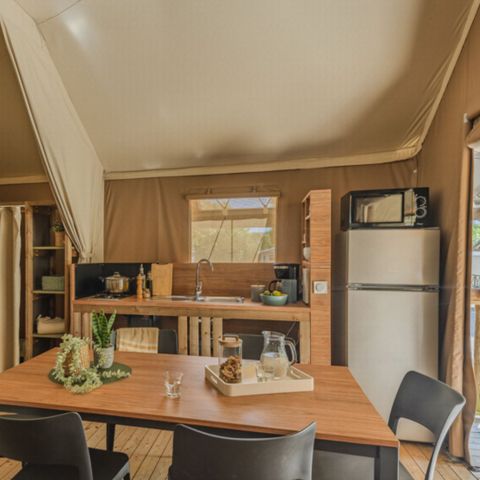 Tent 4 persons - Tent Lodge Cristal 4 p 2 Ch 1 Sdb *** (in French)