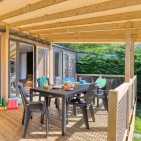 Stacaravan 4 personen - Huisje Rubis 3 kamers 4 personen 2 badkamers****