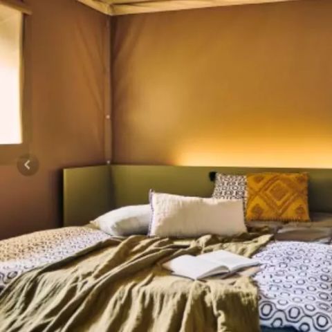 TENDA IN TELA E LEGNO 4 persone - Tenda Lodge Cristal 3 camere per 4 persone*** (in francese)