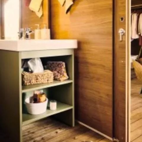 TENTE TOILE ET BOIS 6 personnes - Tente Lodge Cristal 4 pièces 6 personnes***