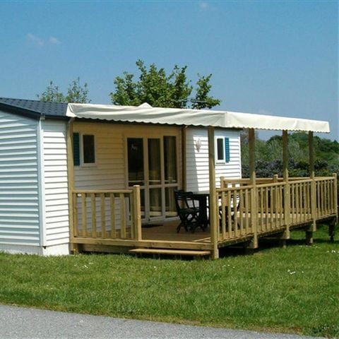 Mobilheim 4 personen - Komfort - Große überdachte Terrasse