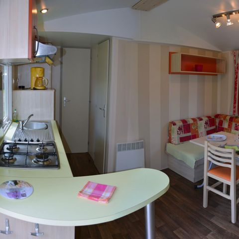 Mobilheim 4 personen - Komfort - Große überdachte Terrasse