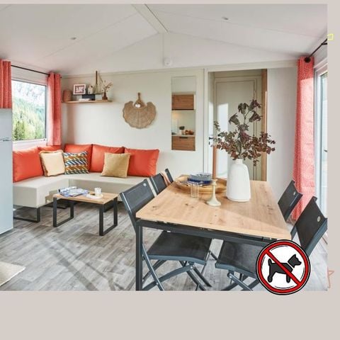 Mobilheim 4 personen - Komfort Plus 2 CH - Halbüberdachte Terrasse
