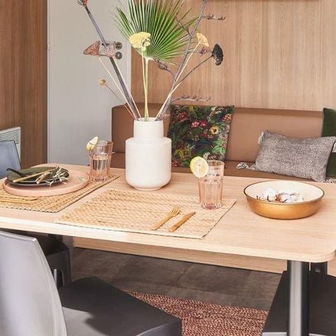 Mobilhome 6 personas - Confort Plus - 3 habitaciones - gran terraza semicubierta