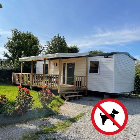 Stacaravan 6 personen - Confort Plus - 3 slaapkamers - groot halfoverdekt terras