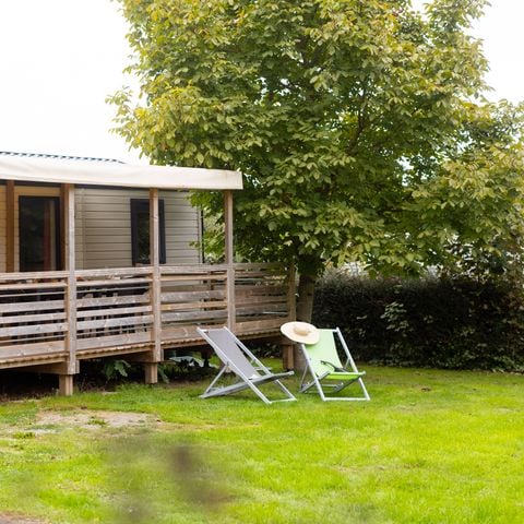 MOBILHOME 6 personnes - COTTAGE PRIVILEGE 3 CH- Terrasse semi couverte (photos non contractuelles)