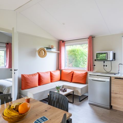 Stacaravan 6 personen - COTTAGE PRIVILEGE 3 CH- Half overdekt terras (niet-contractuele foto's)