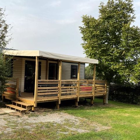 Mobilhome 6 personas - CABAÑA PREMIUM 40m2- 3CH - 2 baños - punto de carga eléctrica 6 personas
