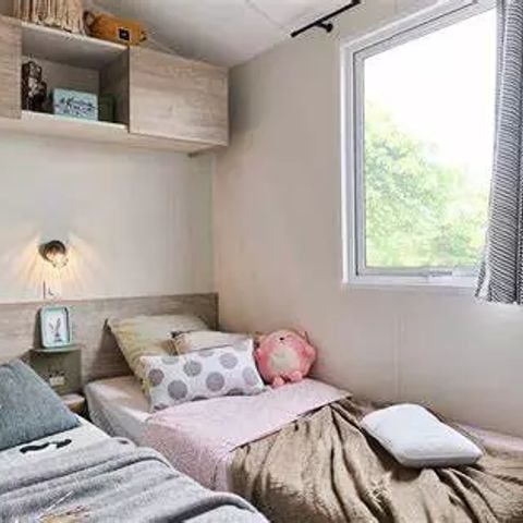 Stacaravan 6 personen - COTTAGE PREMIUM 40m2- 3CH - 2 badkamers - elektrisch oplaadpunt 6 personen