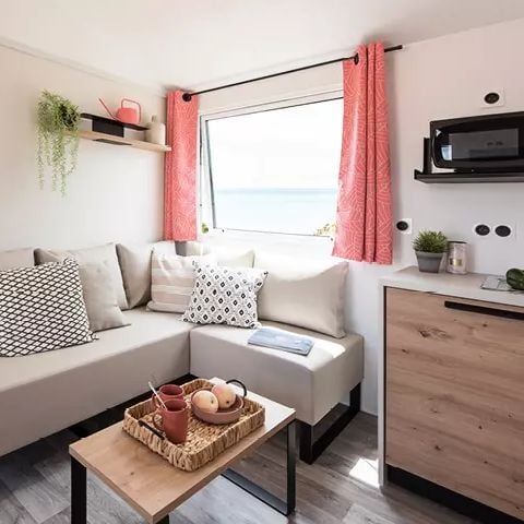 Mobilheim 6 personen - COTTAGE PRIVILEGE 3 CH- Halbüberdachte Terrasse (Fotos nicht vertraglich bindend) 6 Personen