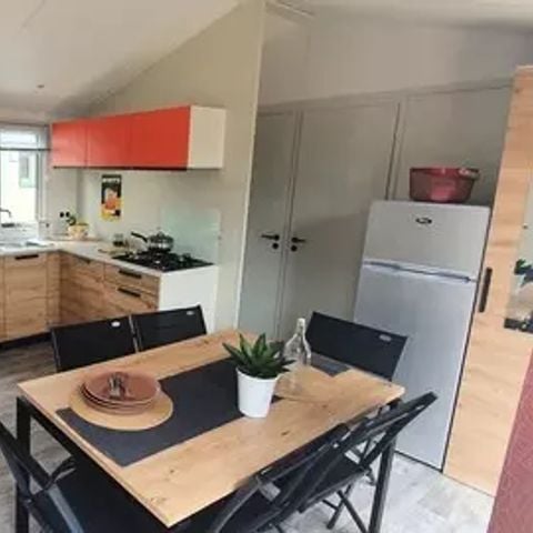 Mobilheim 6 personen - COTTAGE PRIVILEGE 3 CH- Halbüberdachte Terrasse (Fotos nicht vertraglich bindend) 6 Personen