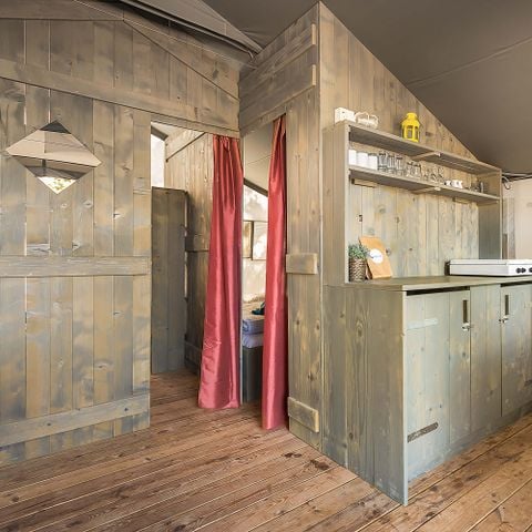 TENTE TOILE ET BOIS 5 personnes - Lanterna - Tente safari de luxe (6P)