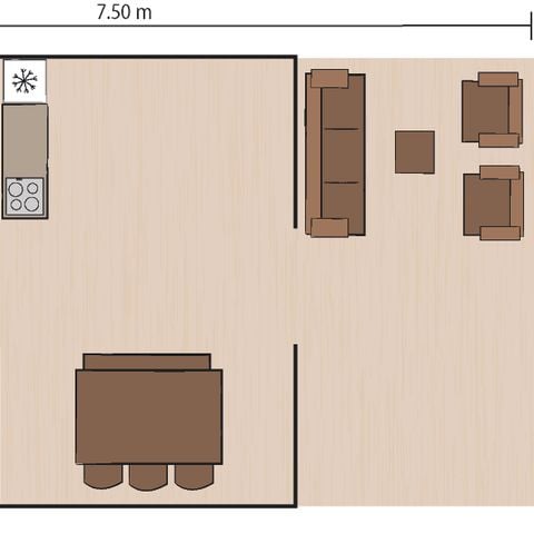 TENTE TOILE ET BOIS 5 personnes - Lanterna - Tente Safari de luxe (5P)