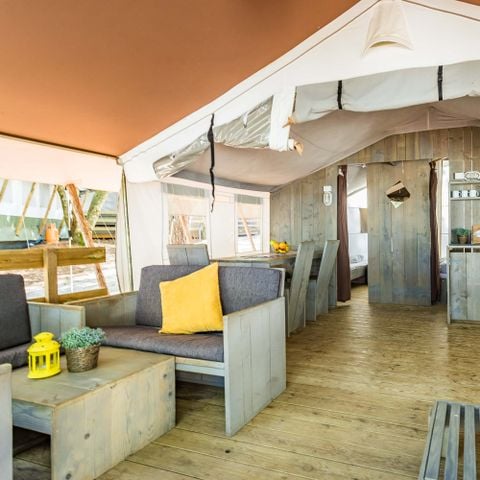 TENTE TOILE ET BOIS 5 personnes - Lanterna - Tente Safari de luxe (5P)