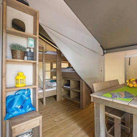 TENTE TOILE ET BOIS 5 personnes - Lanterna - Tente Safari Confort