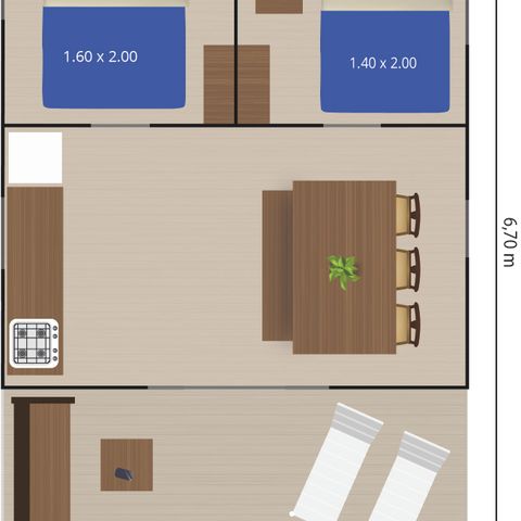 SafariZelt 5 Personen - Safarizelt Lodge + Klima (5P)