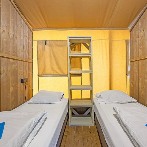 TENTE TOILE ET BOIS 5 personnes - Lanterna - Tente Safari Lodge + air conditionné (6P)