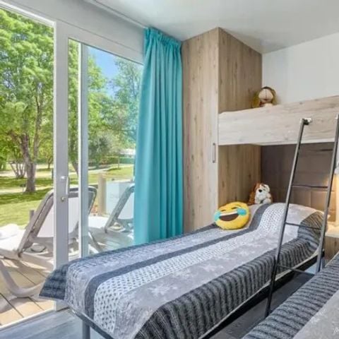 Stacaravan 5 personen - Premium 2 slaapkamers 2 badkamers Premium zone