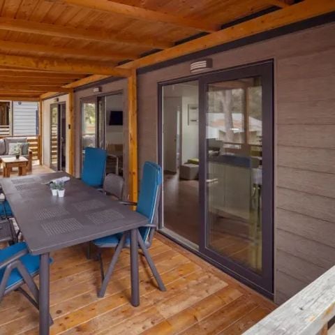 Mobilheim 6 Personen - Premium 2 Schlafzimmer 2 Badezimmer Lounge Premium Bereich