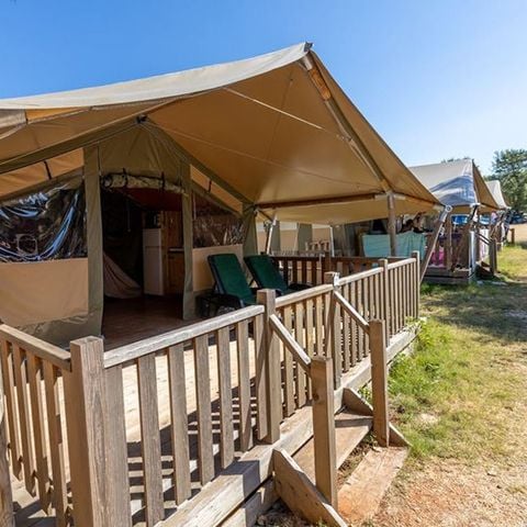 Tente en toile et en bois 5 personnes - Lanterna - Tente Safari Relax