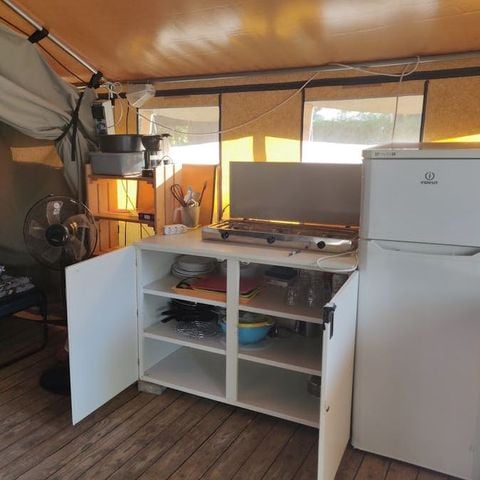 TENTE TOILE ET BOIS 5 personnes - Lanterna - Tente safari Harmony