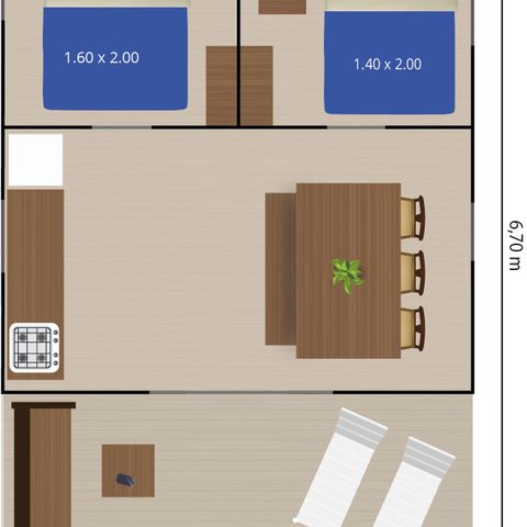 SafariZelt 5 Personen - Lanterna - Safari-Zelt-Lodge (5P)