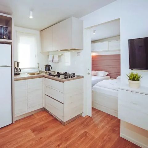 Stacaravan 6 personen - Premium 3 slaapkamers 2 badkamers Lounge zonder vaatwasser