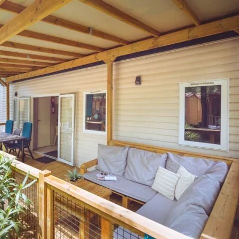 MOBILHOME 6 personas - Premium Lounge con 3 habitaciones - cocina exterior