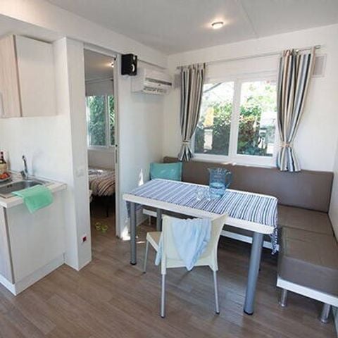 MOBILHOME 4 personas - Mobil-home | Confort | 2 Dormitorios | 4 Pers. | Terraza elevada | 2 baños | Aire acondicionado.