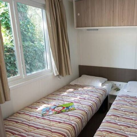 MOBILHOME 4 personas - Mobil-home | Confort | 2 Dormitorios | 4 Pers. | Terraza elevada | 2 baños | Aire acondicionado.