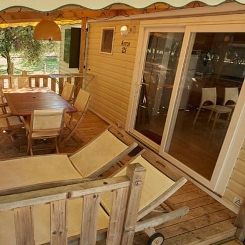 CASA MOBILE 6 persone - Premium | 3 Camere da letto | 6 Persone | Terrazza sopraelevata | Aria condizionata | TV