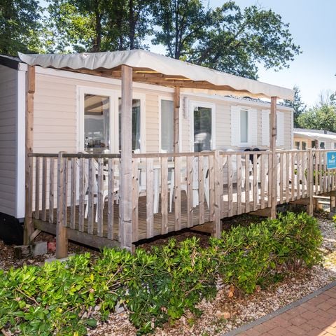 MOBILHOME 6 personas - Confort | 3 Dormitorios | 6 Pers. | Terraza elevada | Aire acondicionado